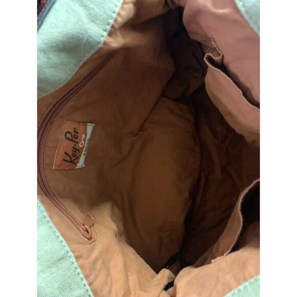 Fossil Key Per Brown Tan Quilted Handbag - Picture 7 of 9